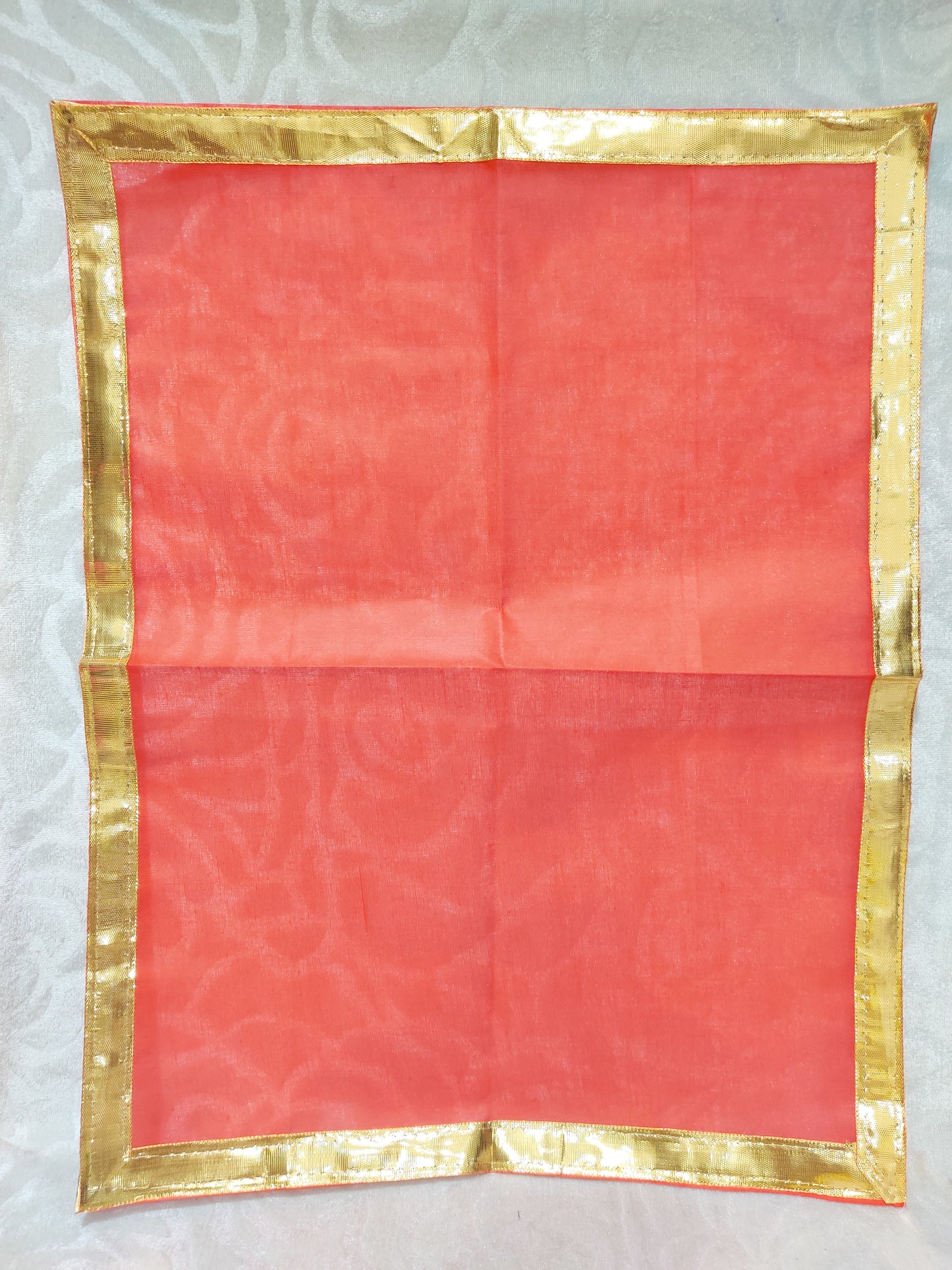 Plain Cotton Pichhawai 03 (Golden lace)