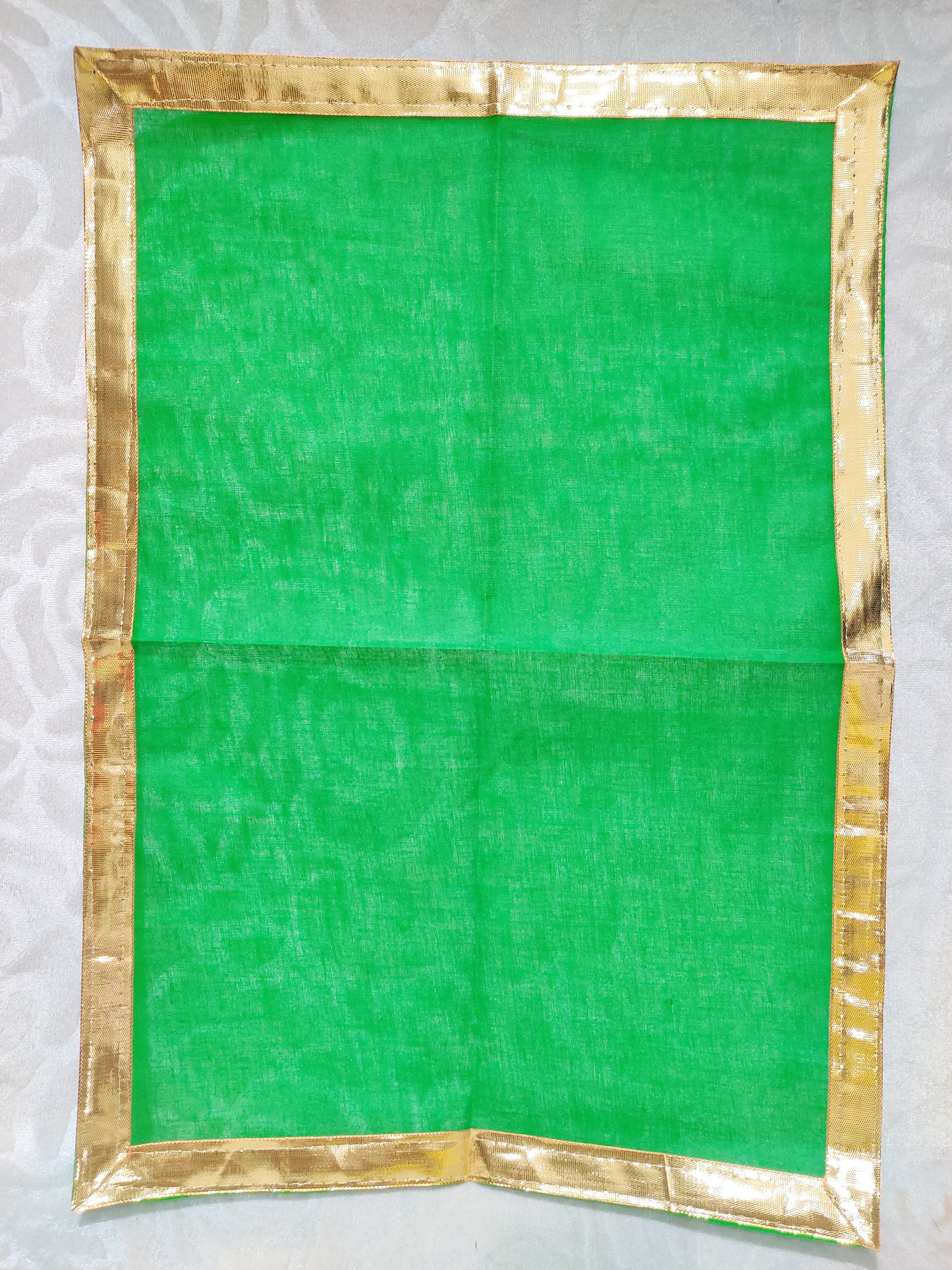 Plain Cotton Pichhawai 03 (Golden lace)