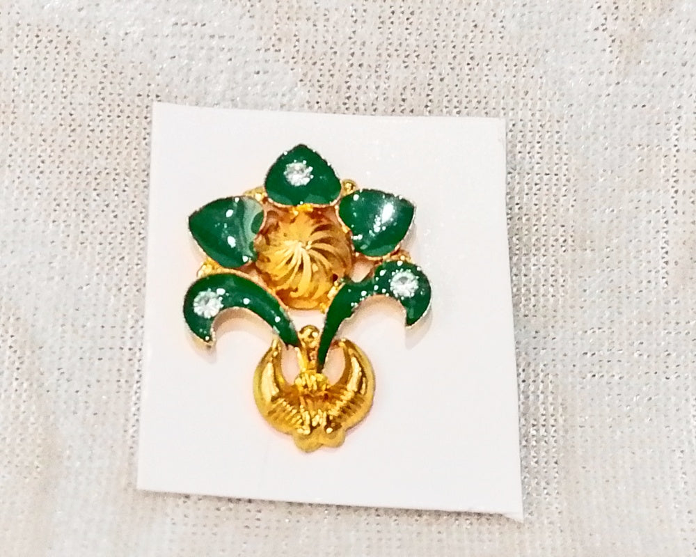 Golden Meenakari Dumala Pagh