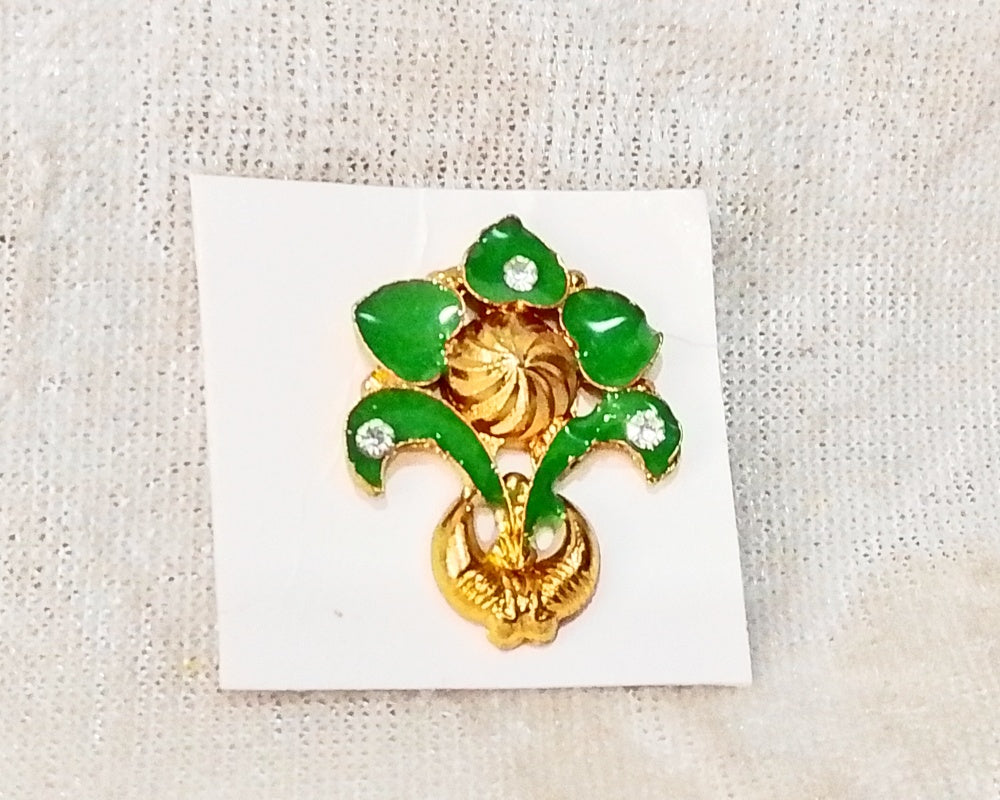 Golden Meenakari Dumala Pagh