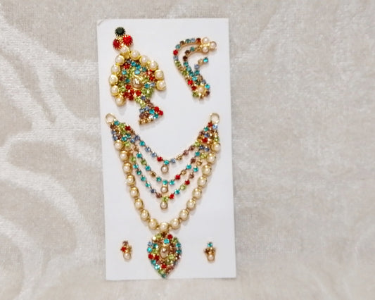 Heavy Diamond Malaji Set, Large - Multicolour