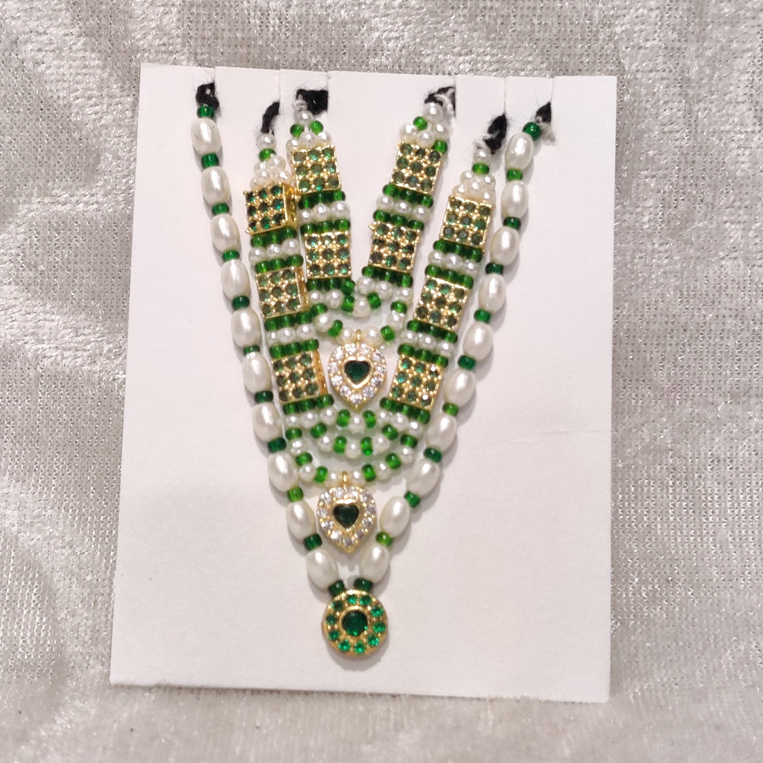 Coloured American Diamond Moti Malaji , Set of 3