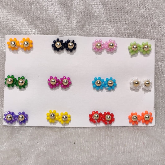 Coloured Moti Kundal