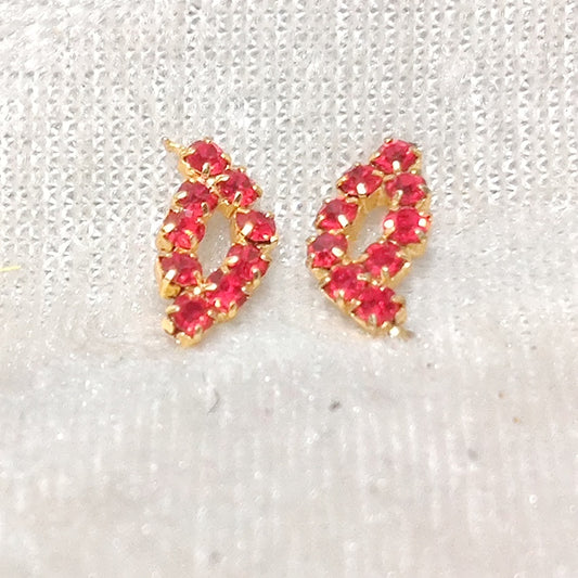 Coloured Diamond Kundal,