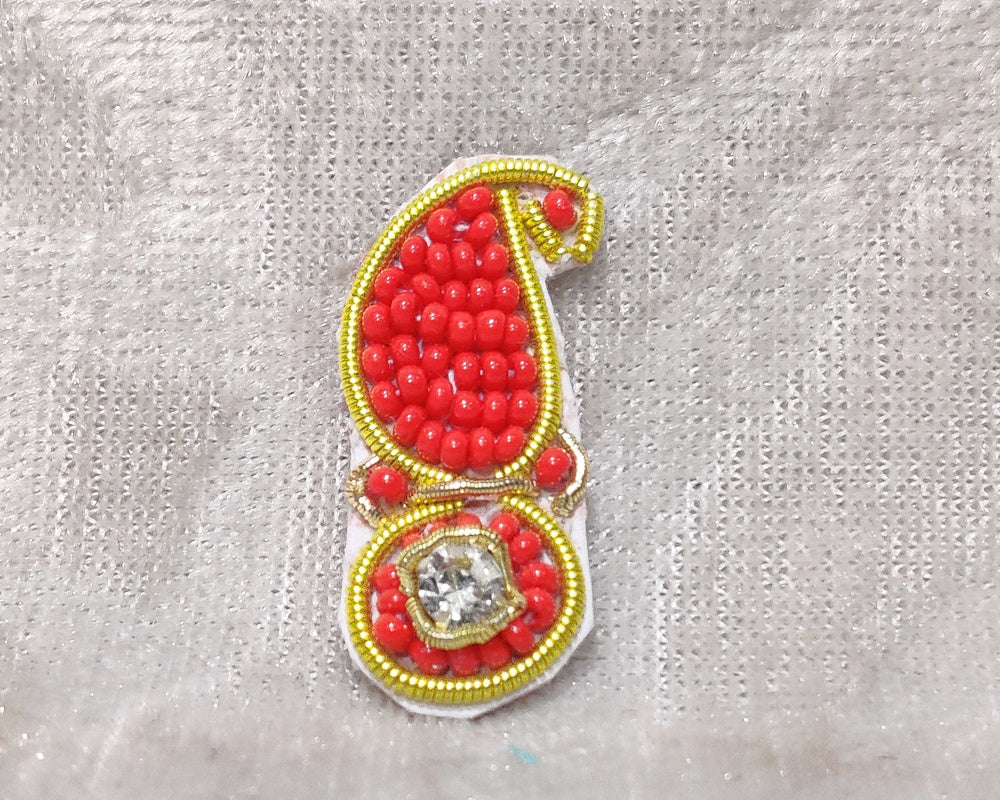 Colored Barik Moti Shishfool