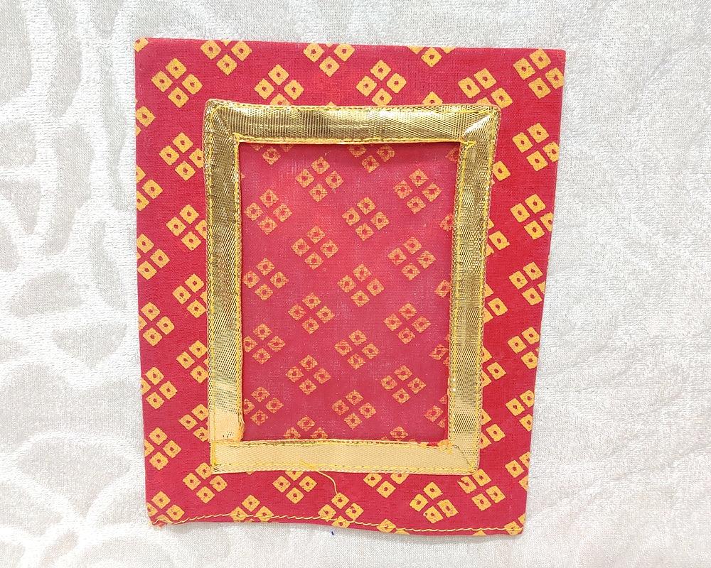 Postcard Size Cotton Bandhani Chitraji Vastra