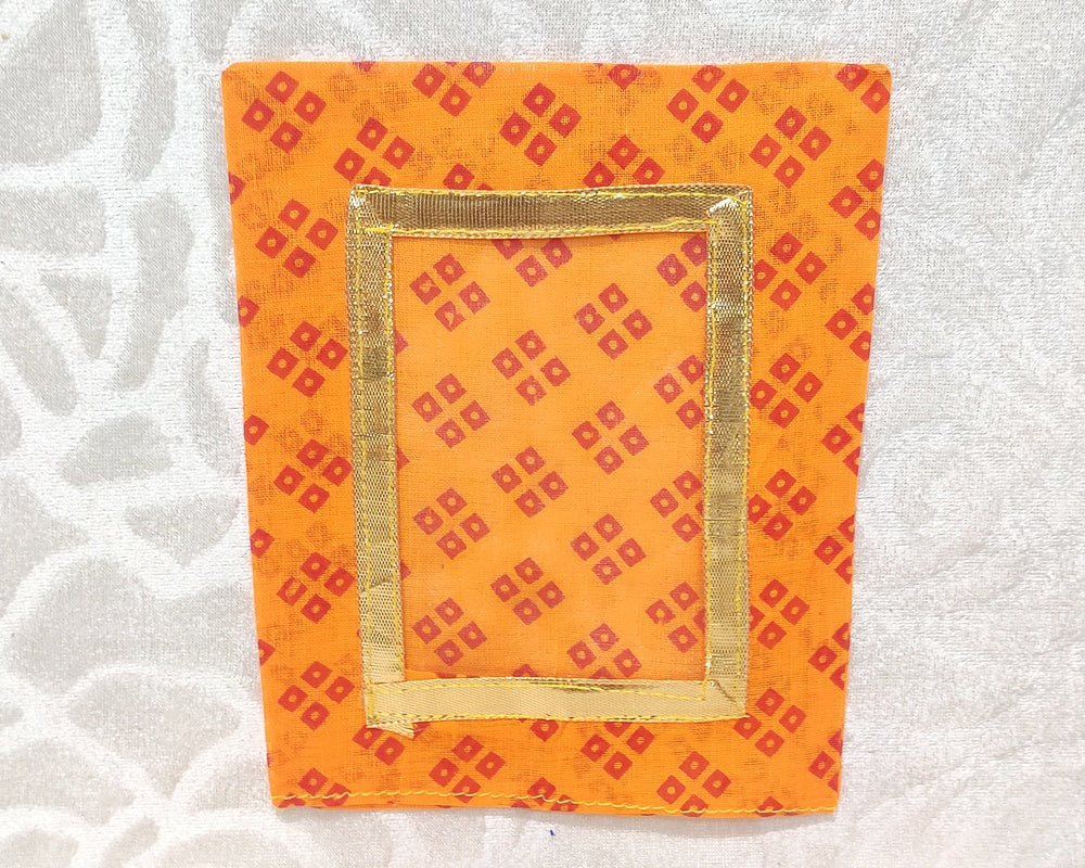 Postcard Size Cotton Bandhani Chitraji Vastra