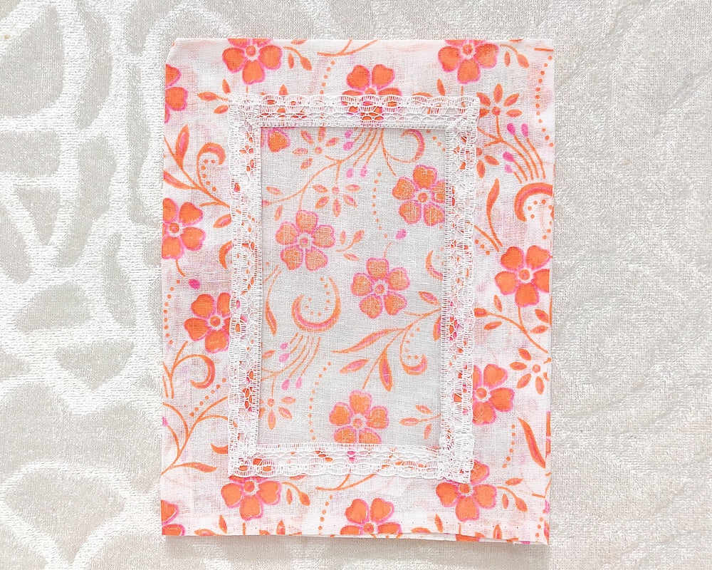 Postcard Size Flower Print Chitraji Vastra