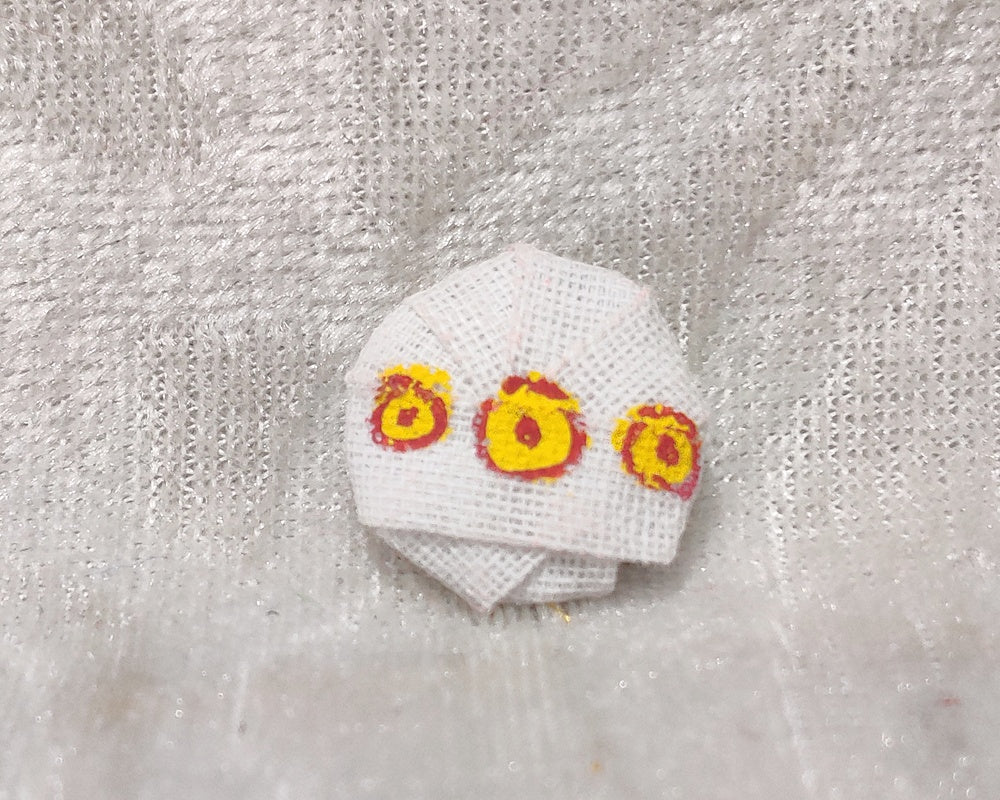Hand Painted Coloured Cotton Pagh