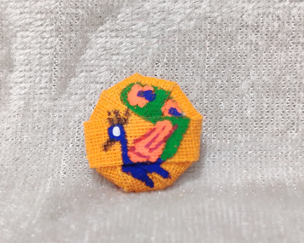 Hand Painted Coloured Cotton Pagh