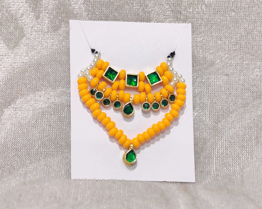Coloured Kundan Moti Malaji ,
