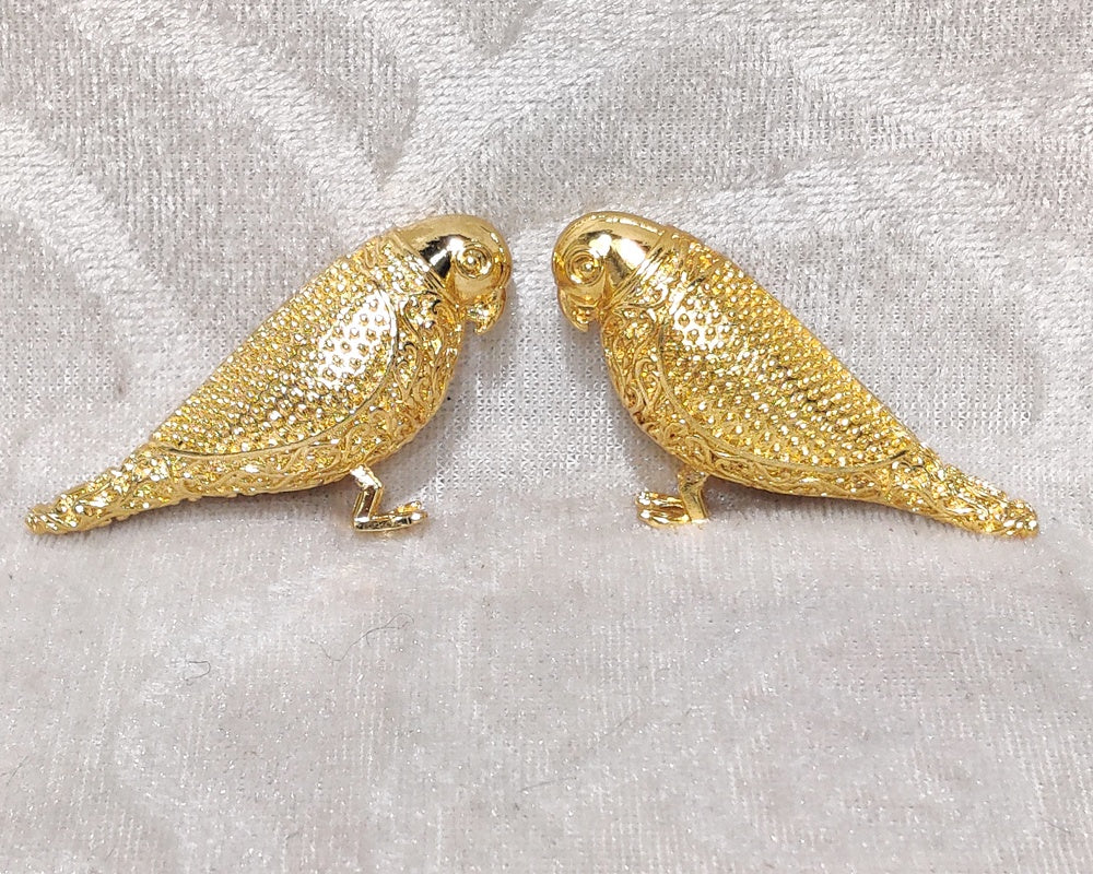 Golden Metal Parrot