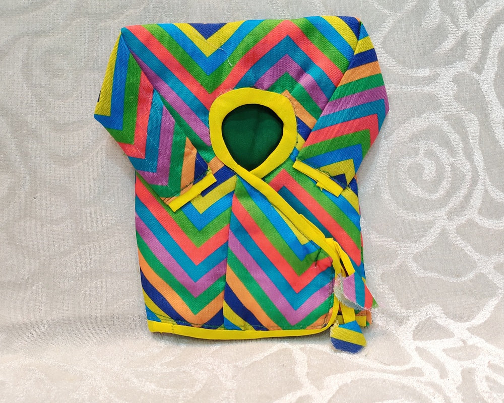 Post Card Size Cotton Leheriya Chitraji Bandi Vastra