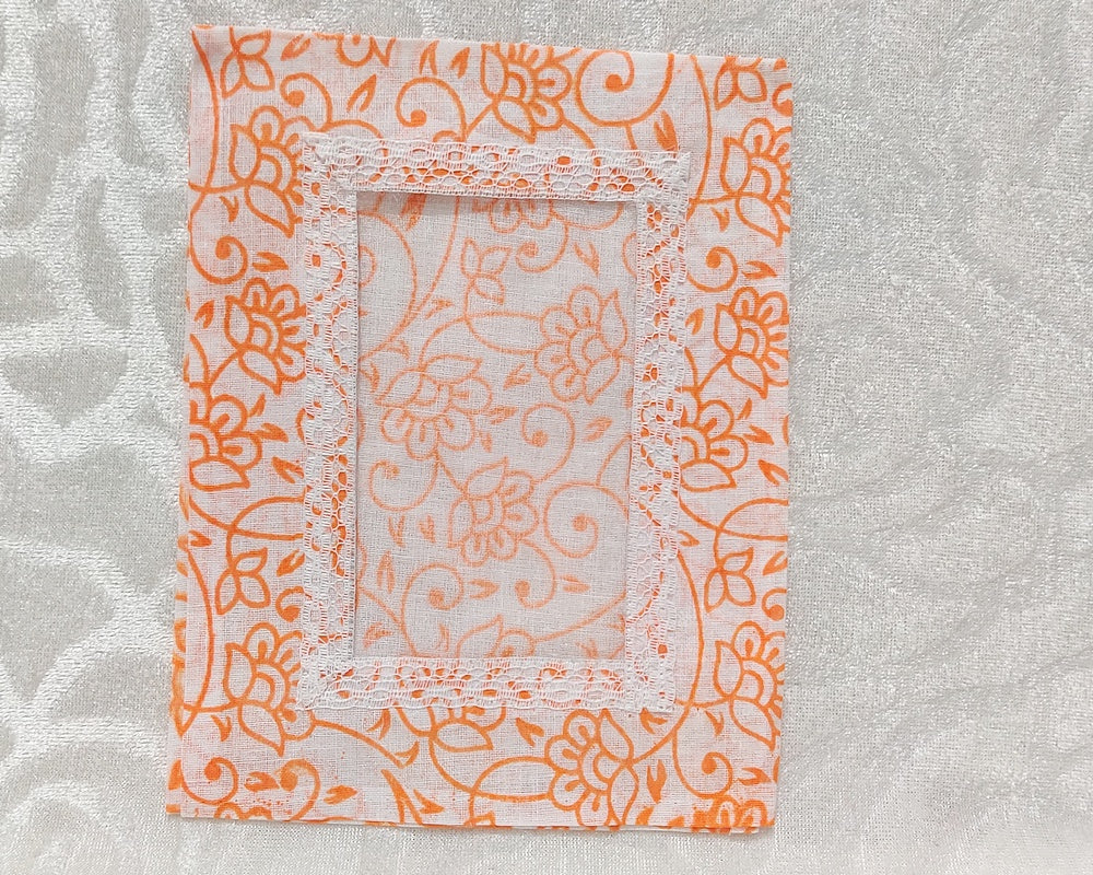 Post Card Size Chandan Print Cotton Chitraji Vastra