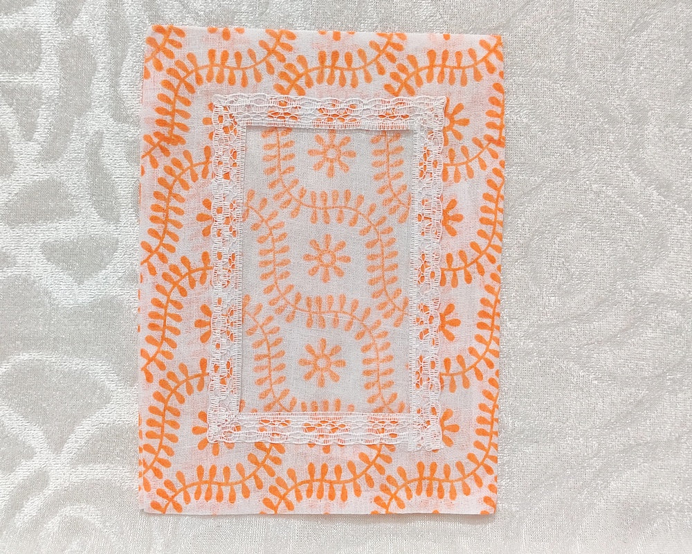 Post Card Size Chandan Print Cotton Chitraji Vastra