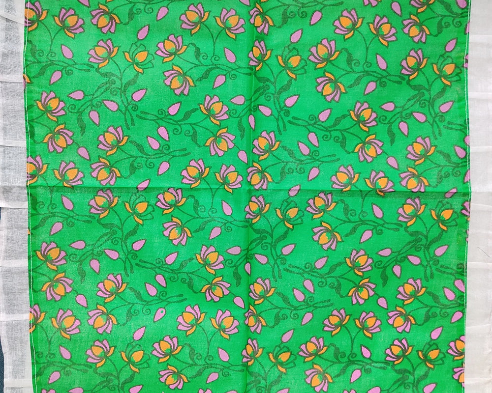 Big  Size Flower Print  Cotton Pichhwai