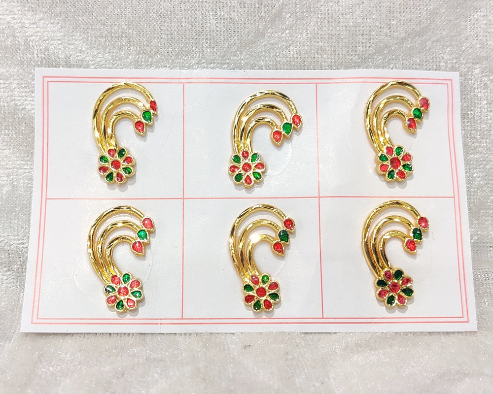 Golden Meenakari Shishfool
