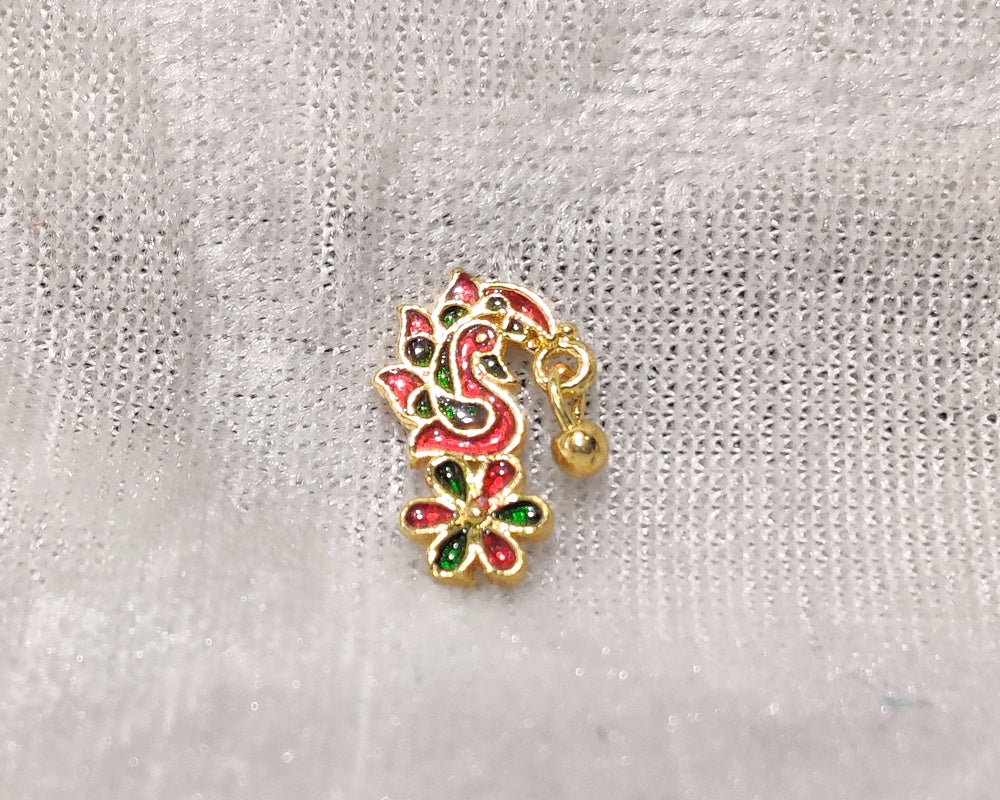 Golden Meenakari Shishfool
