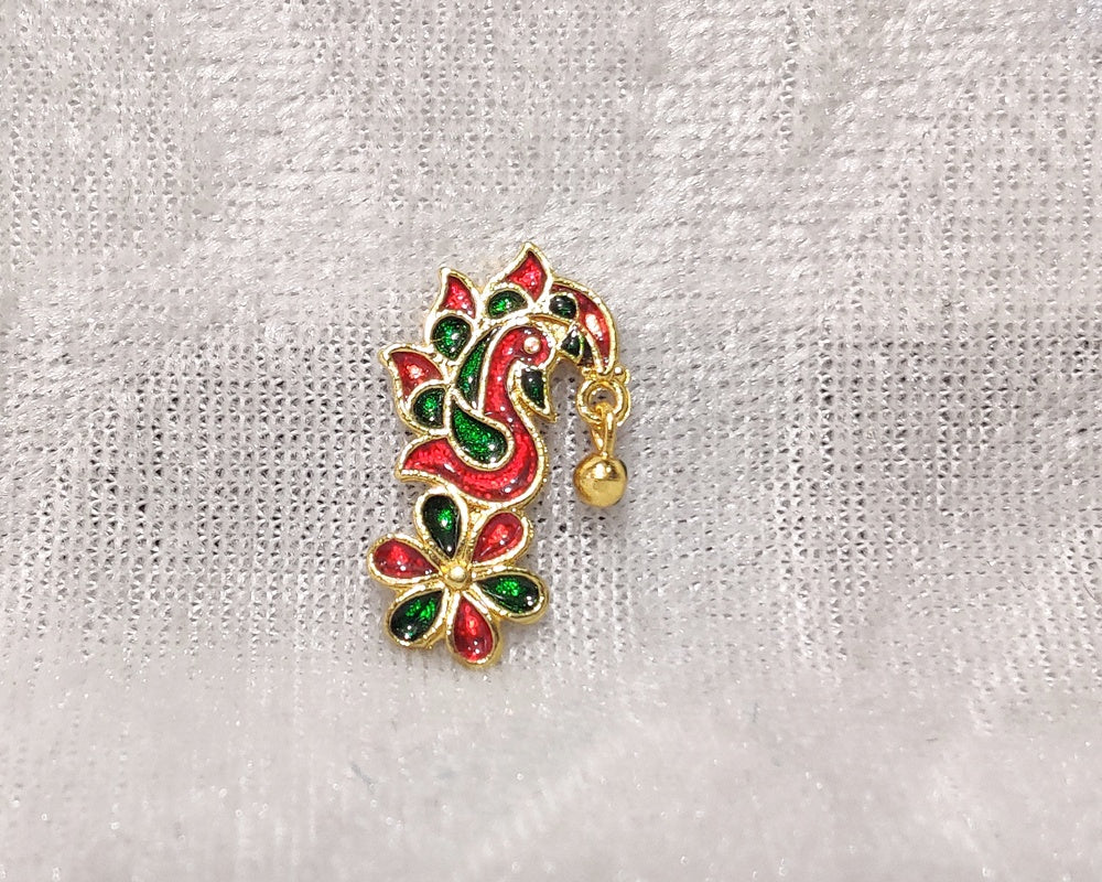 Golden Meenakari Shishfool