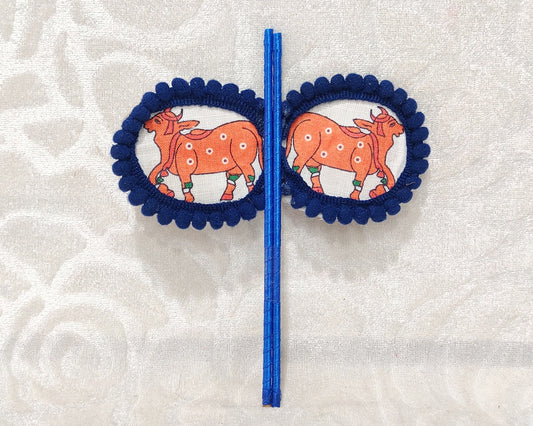 Designer Cow Print Pankha