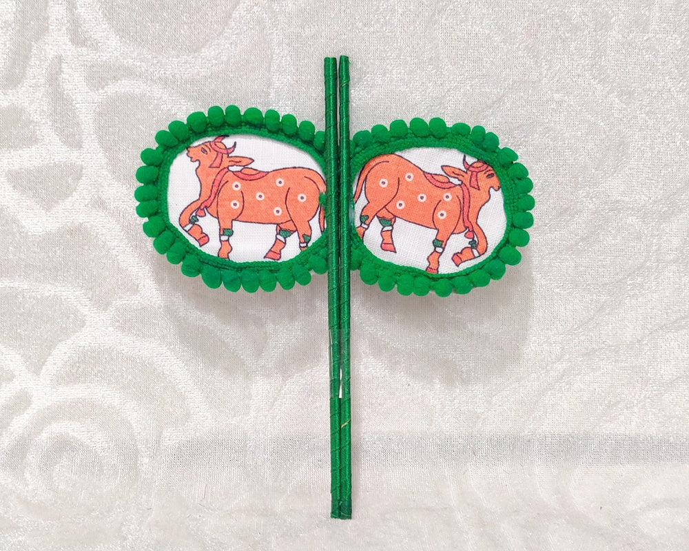 Designer Cow Print Pankha