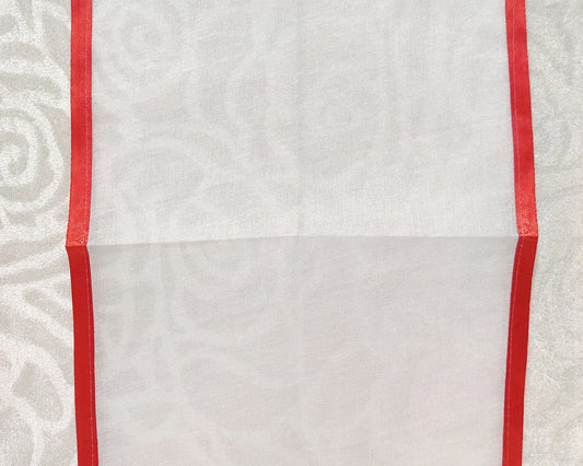 Small Size White Cotton Pichwai - 01,