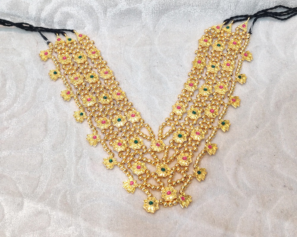 Golden Moti Gadi Malaji Set of 4