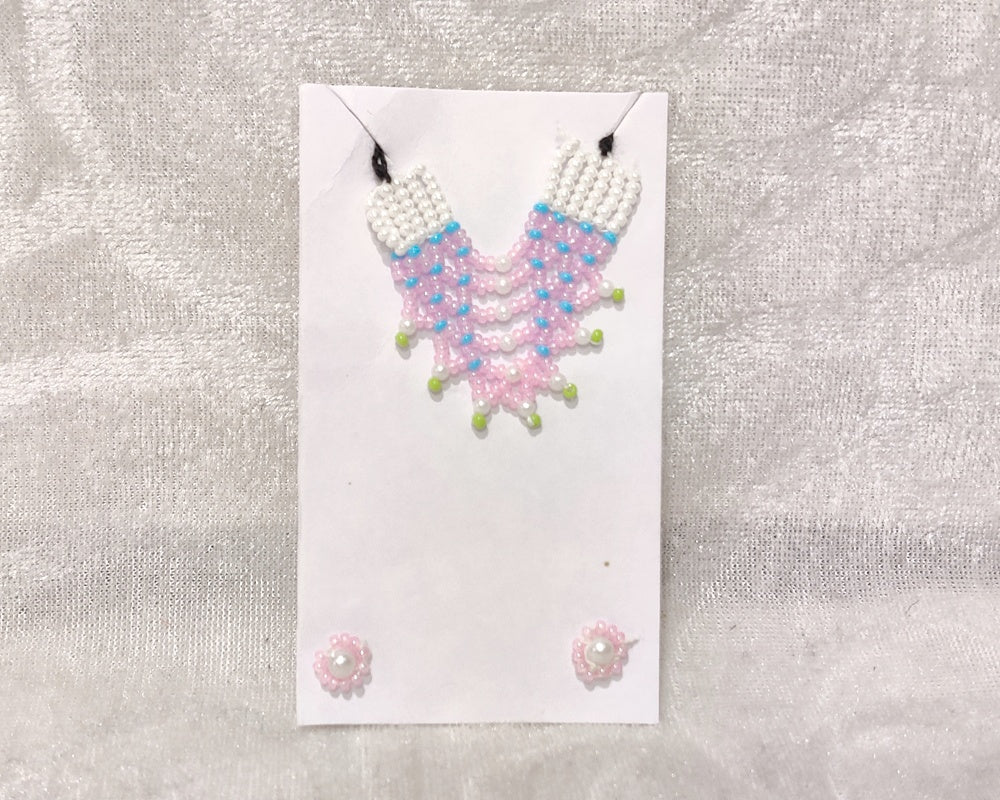 Barik Moti Mala with Kundal Set