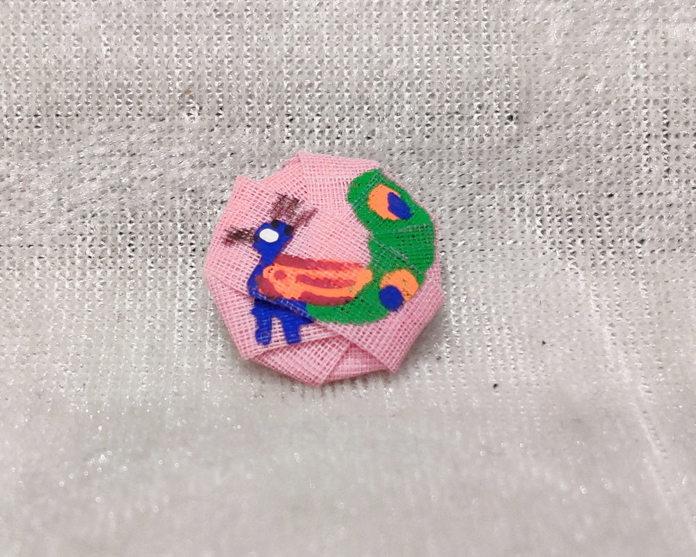 Hand Painted Coloured Cotton Pagh