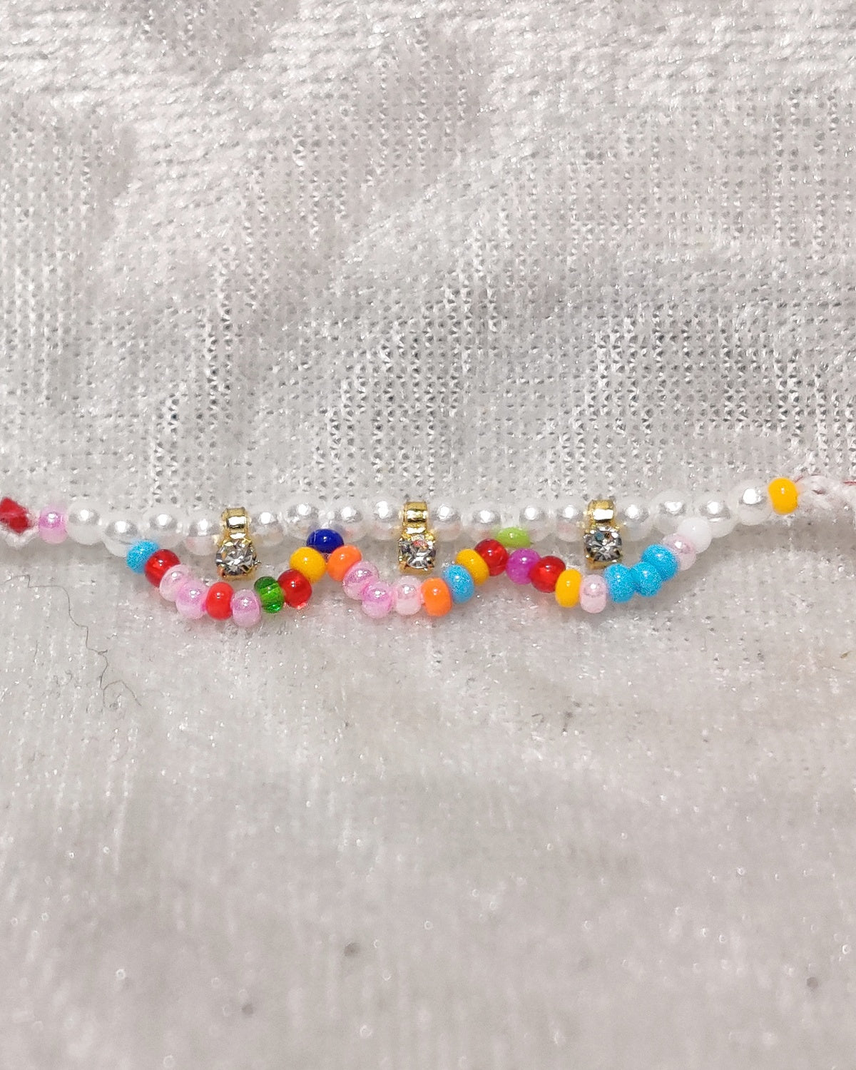 Coloured Barik Moti Kandora / Kamarbandh
