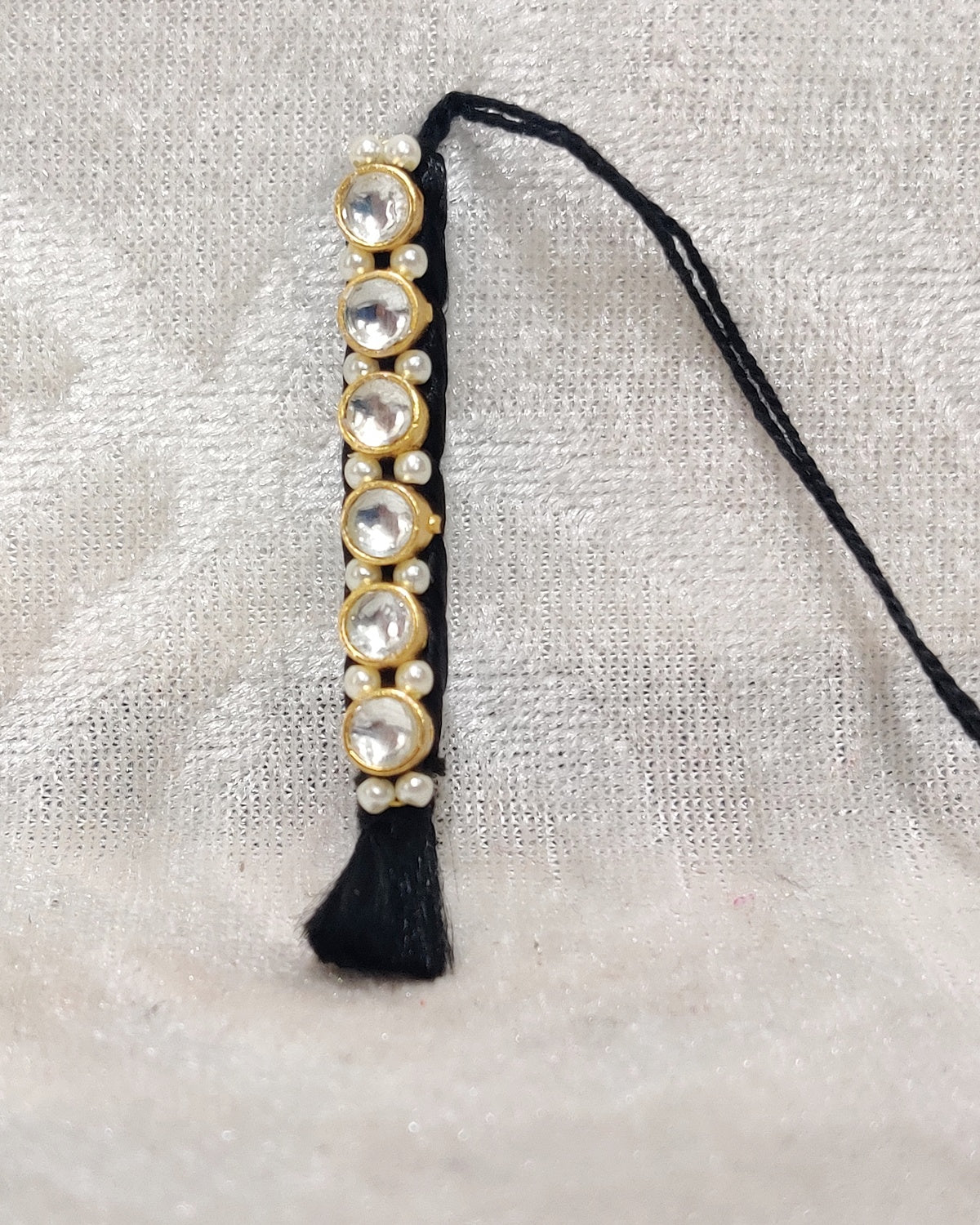 Small Size Coloured Kundan Diamond Choti