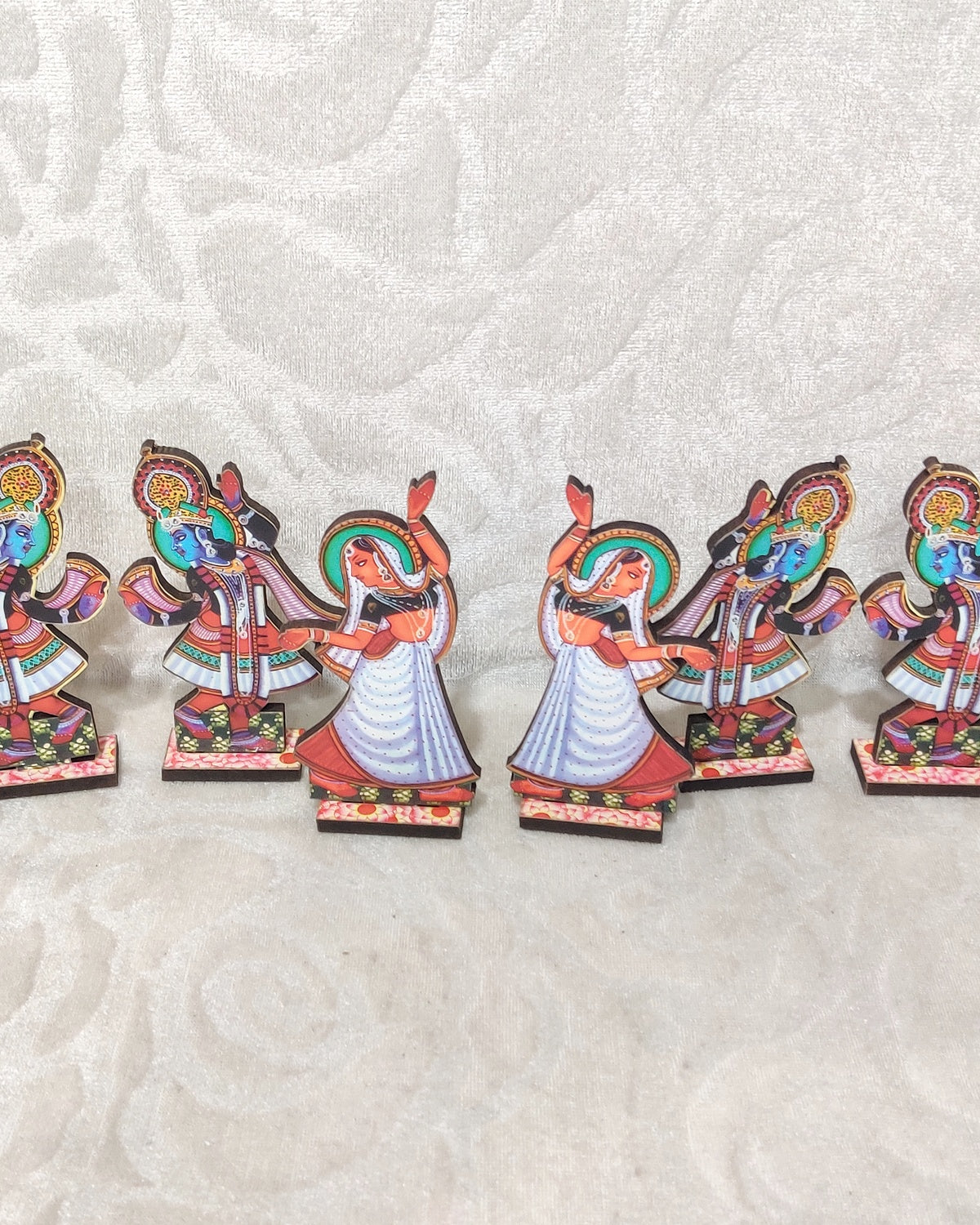 MDF Cutout Of Raas Leela Set, Small