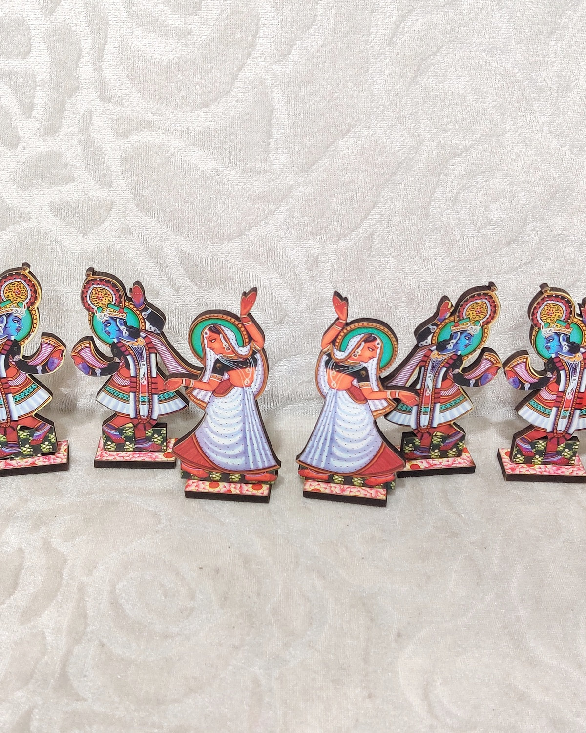 MDF Cutout Of Raas Leela Set, Small