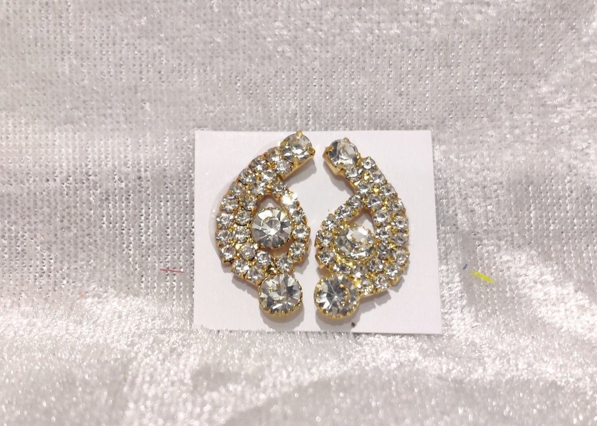 Coloured Diamond Kundal,