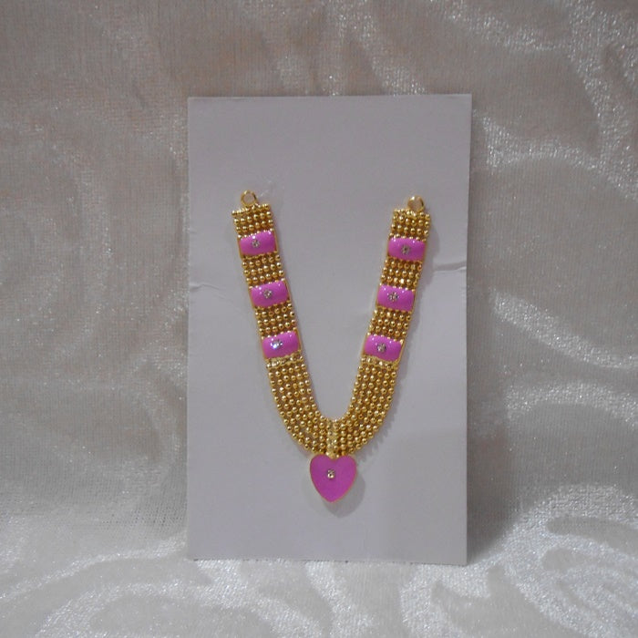 Large Size Meenakari Golden Mala