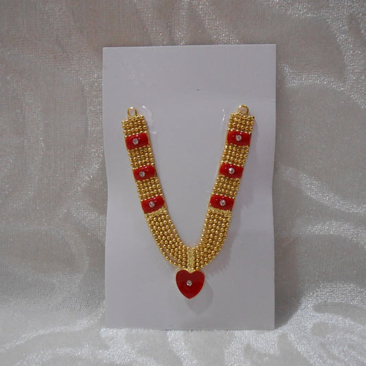 Large Size Meenakari Golden Mala